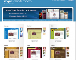 Home page of MyEvent.com