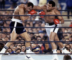 Muhammad Ali fighting with Ken Norton