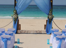 Wedding setup at beach